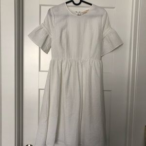 Rachel parcell white puff sleeve dress size SMALL